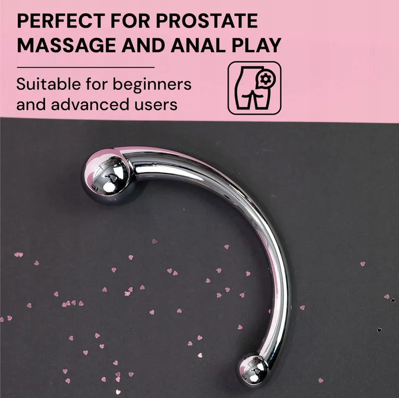 Metallic Anale Prostaat Plug Mannen Vrouwen 16cm 355g Zilver — foto 7