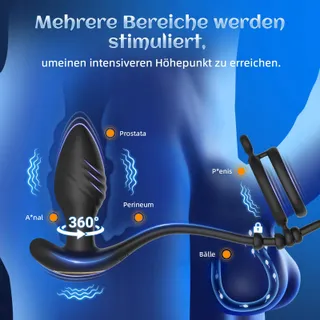Anale Vibrator met App en Penisring 9 Standen — miniatuur 3