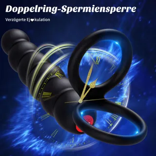 Extreme Anale Vibrator Koppels Dubbele Penetratie Penisring — miniatuur 5
