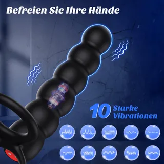 Extreme Anale Vibrator Koppels Dubbele Penetratie Penisring — miniatuur 4