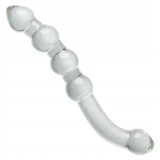 SXOVO Glazen Dubbele Dildo Realistisch Analdildo G-punt Stimulatie — miniatuur 1