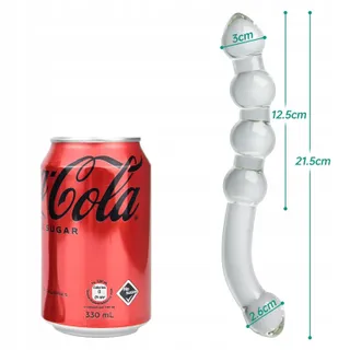 SXOVO Glazen Dubbele Dildo Realistisch Analdildo G-punt Stimulatie — miniatuur 3