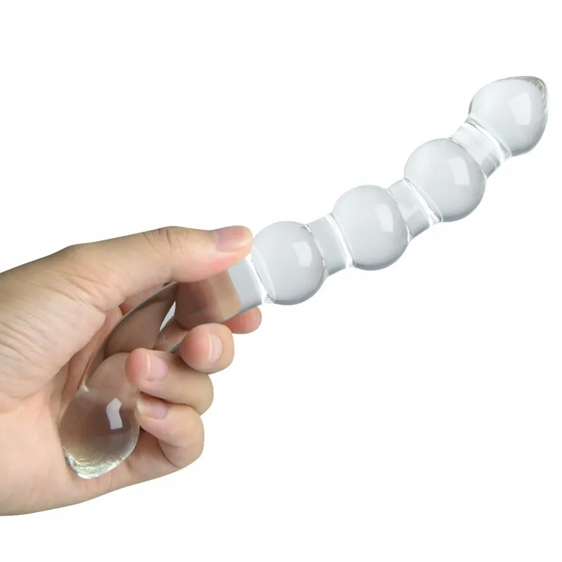 SXOVO Glazen Dubbele Dildo Realistisch Analdildo G-punt Stimulatie — foto 5