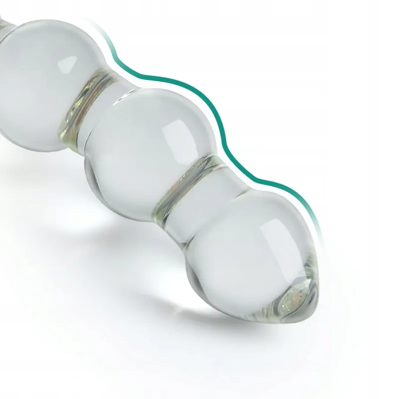 SXOVO Glazen Dubbele Dildo Realistisch Analdildo G-punt Stimulatie — foto 7