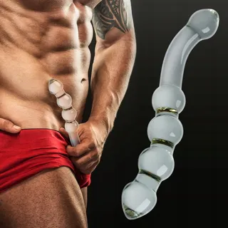 SXOVO Glazen Dubbele Dildo Realistisch Analdildo G-punt Stimulatie — miniatuur 4