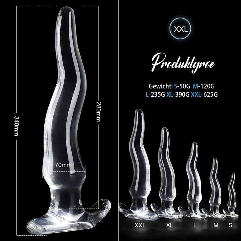 ANALPLUG Transparante Siliconen Plug XXL Koppels en Singles — foto 6