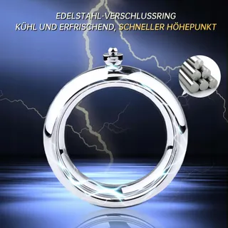 CHICLSQ Elektrostimulatie Penisring met Afstandsbediening — miniatuur 4