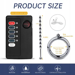 CHICLSQ Elektrostimulatie Penisring met Afstandsbediening — miniatuur 6