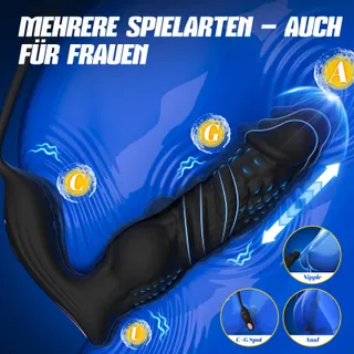 ANALVIBRATOREN Anale Vibrator met Penisring — miniatuur 7