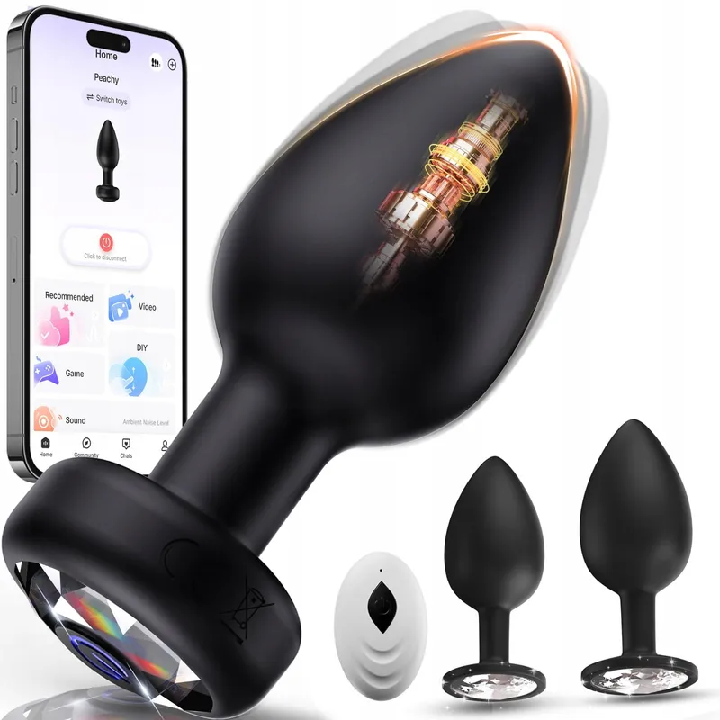 TAGNAFF Anaalpluggenset 3-delig Vibratie 10 Standen — foto 7