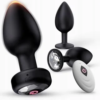 TAGNAFF Anaalpluggenset 3-delig Vibratie 10 Standen — miniatuur 8