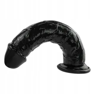 REALISTISCHER DILDO Zwart 19,5cm Sterke Zuignap — miniatuur 7