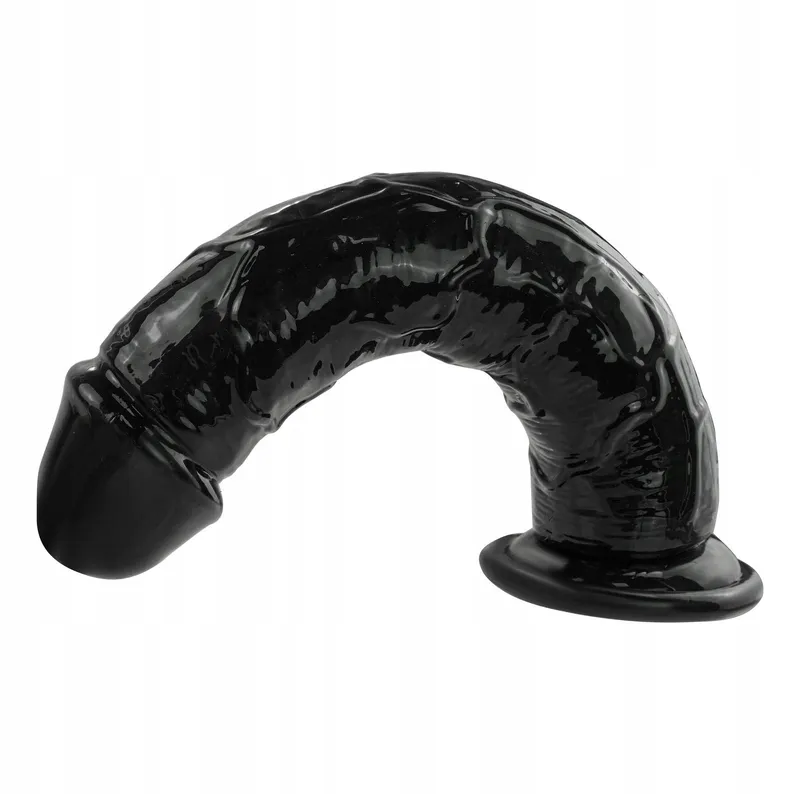 REALISTISCHER DILDO Zwart 19,5cm Sterke Zuignap — foto 7