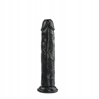 REALISTISCHER DILDO Zwart 19,5cm Sterke Zuignap — miniatuur 8