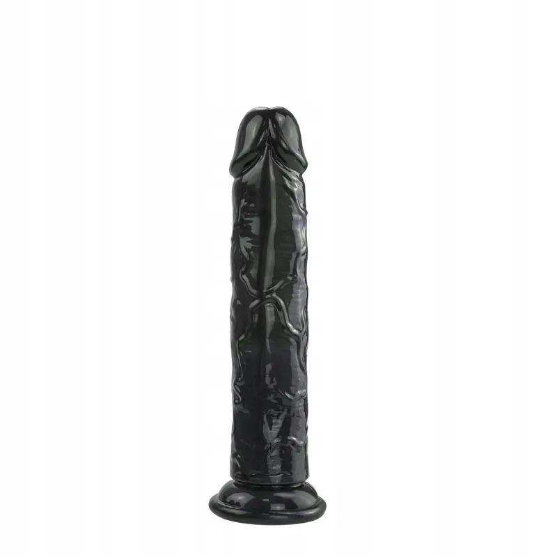 REALISTISCHER DILDO Zwart 19,5cm Sterke Zuignap — foto 8