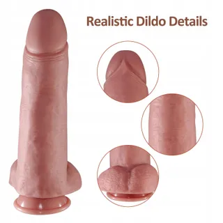 SHKANLA Grote Realistische Dildo 31,5cm Siliconen Zuignap — miniatuur 3