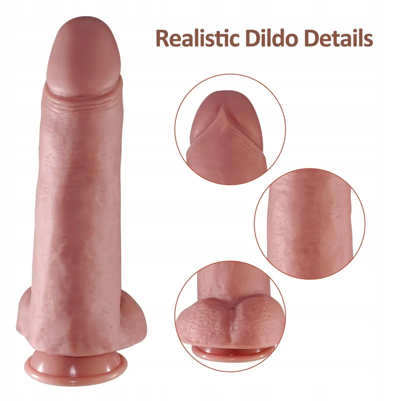 SHKANLA Grote Realistische Dildo 31,5cm Siliconen Zuignap — foto 3