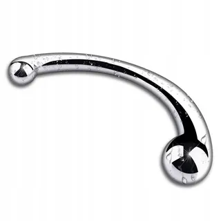 Doppelkopf Metalen Anale Dildo G-Punt Stimulator — miniatuur 1