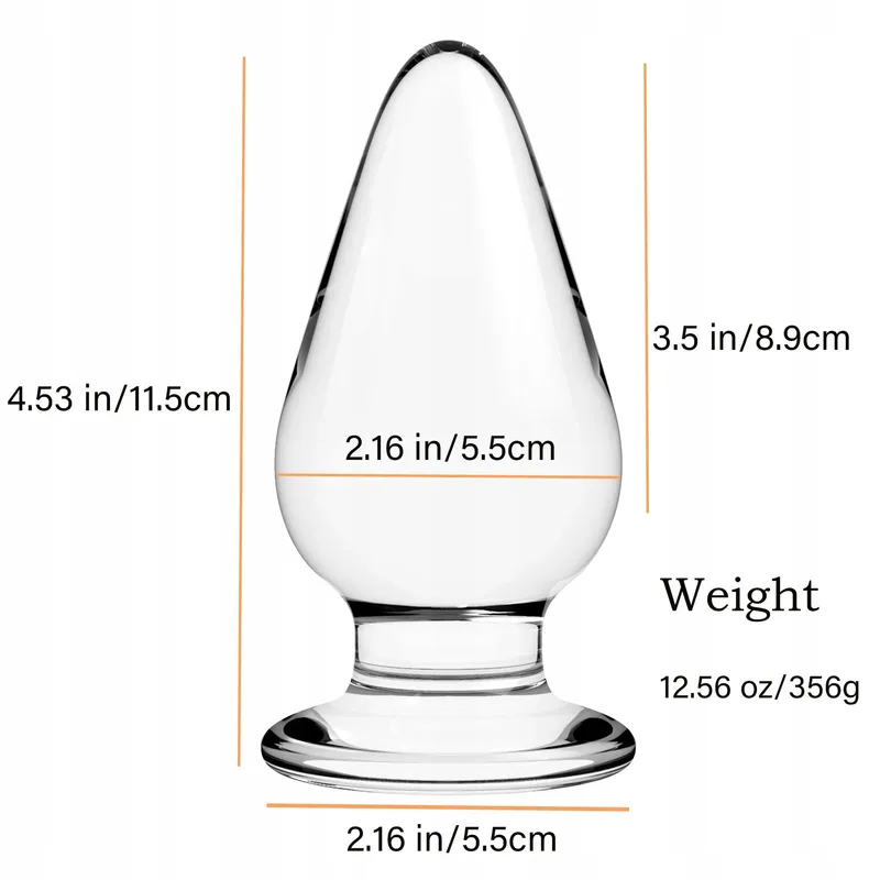 LEEWEDENG Glazen Anale Plug 115cm Prostaatmassage Vrouwen Mannen — foto 6