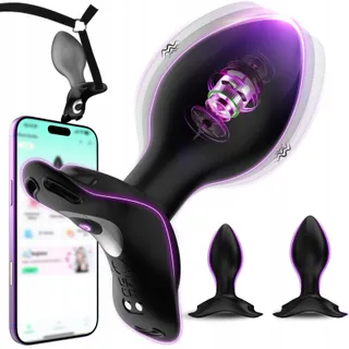 Siliconen Set 4 Anale Vibrators App Mannen Vrouwen — miniatuur 1
