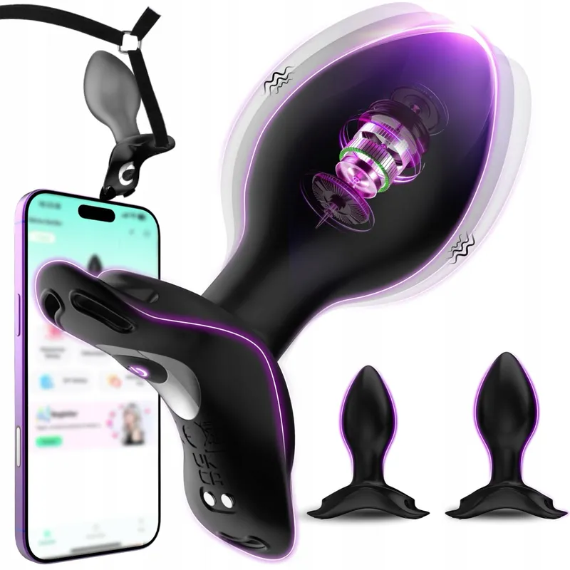Siliconen Set 4 Anale Vibrators App Mannen Vrouwen — foto 1