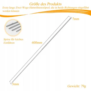 BDSMLOVE RVS Dilator 600mm Mannen Prostaat — miniatuur 3