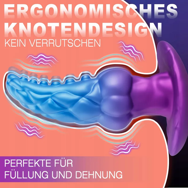 Monster Knot Anale Vibrator Siliconen 8 Standen — foto 4