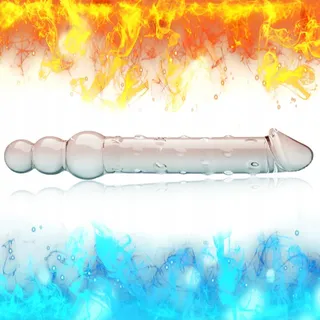 SXOVO Realistische Dildo 25cm Glas Analkralen G-Punt Prostaat — miniatuur 1