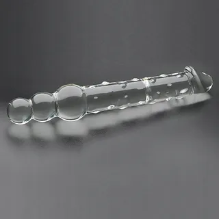 SXOVO Realistische Dildo 25cm Glas Analkralen G-Punt Prostaat — miniatuur 7
