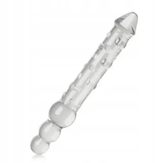 SXOVO Realistische Dildo 25cm Glas Analkralen G-Punt Prostaat — miniatuur 2