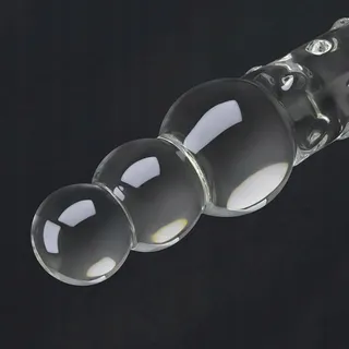 SXOVO Realistische Dildo 25cm Glas Analkralen G-Punt Prostaat — miniatuur 5