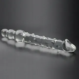 SXOVO Realistische Dildo 25cm Glas Analkralen G-Punt Prostaat — miniatuur 6