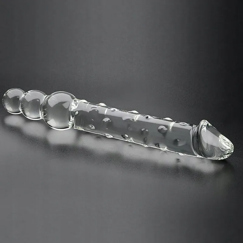 SXOVO Realistische Dildo 25cm Glas Analkralen G-Punt Prostaat — foto 6