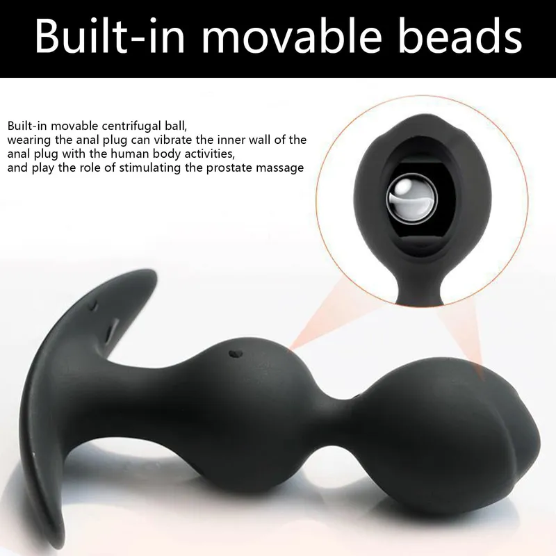 AMAZBEE Siliconen Analplug met Haak Prostaatmassager — foto 4