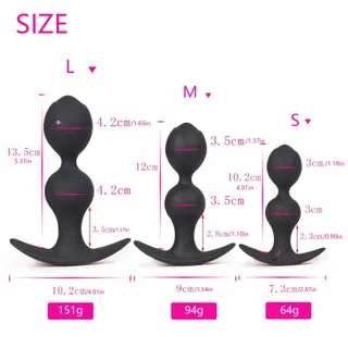 AMAZBEE Siliconen Analplug met Haak Prostaatmassager — miniatuur 2
