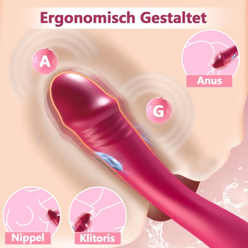 ELECTROSHOCK Vibratorset voor Vrouwen Siliconen G-punt Stimulator — foto 3