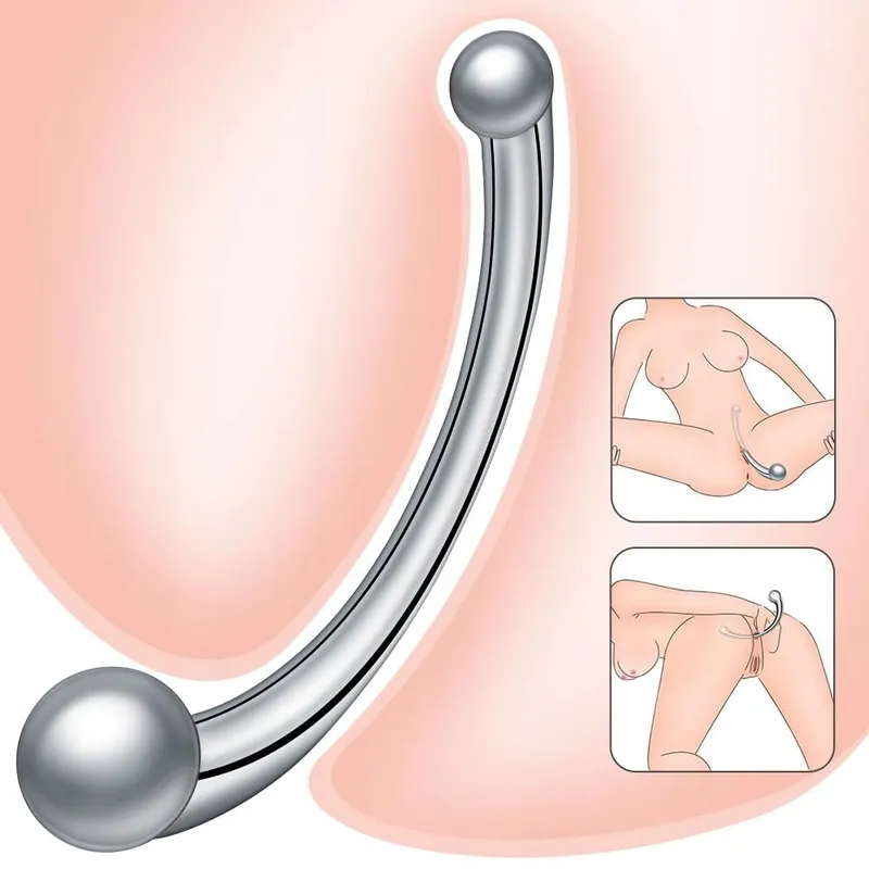 SXOVO Dubbele Dildo Analplug RVS Paren G-Spot Stimulatie — foto 5