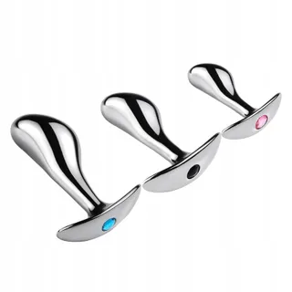YOUXCLIAN Metalen Analplug Kristal Maat M Vrouwen Mannen