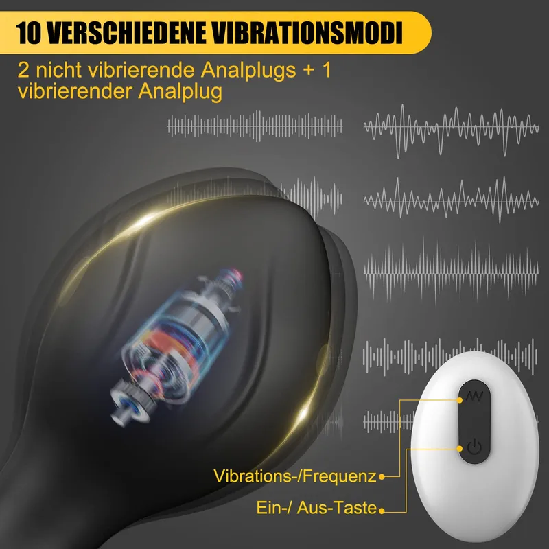 MEETEEL Grote Anale Vibrator 10 Standen Prostaatstimulatie Koppels — foto 3
