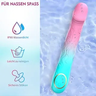 Dildo Vibrator Vrouwen G-Punt 10 Vibratiestanden Prostaatstimulatie — miniatuur 5