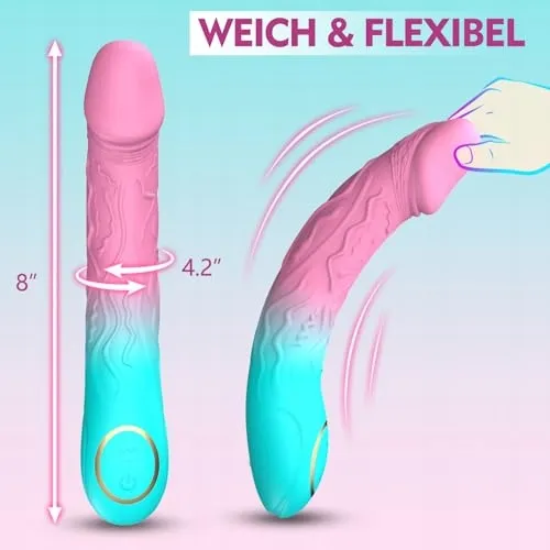 Dildo Vibrator Vrouwen G-Punt 10 Vibratiestanden Prostaatstimulatie — foto 4