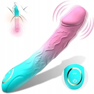 Dildo Vibrator Vrouwen G-Punt 10 Vibratiestanden Prostaatstimulatie — miniatuur 1