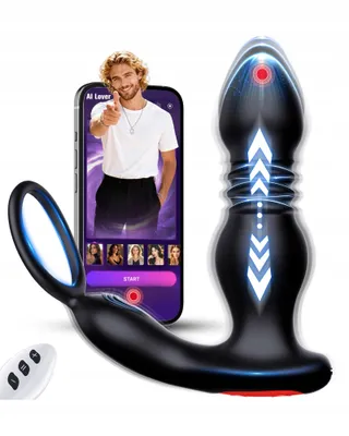 Verbeterde Anale Vibrator met Penisring en Trilfunctie