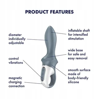 SATISFYER Air Pump Booty 1 Anale Vibrator Huidvriendelijk — miniatuur 2