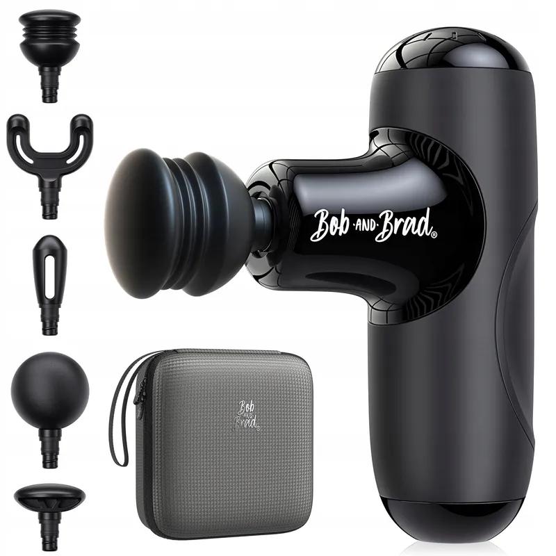 BOB AND BRAD Q2 Mini Massagepistool 5 Opzetstukken met Etui — foto 1