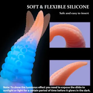 OSMIORNICA Realistische Siliconen Dildo 8.3 Inch Lichtgevend Tentakel — miniatuur 5