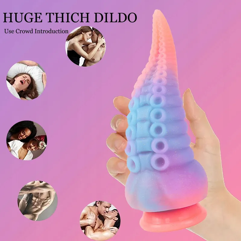 OSMIORNICA Realistische Siliconen Dildo 8.3 Inch Lichtgevend Tentakel — foto 3