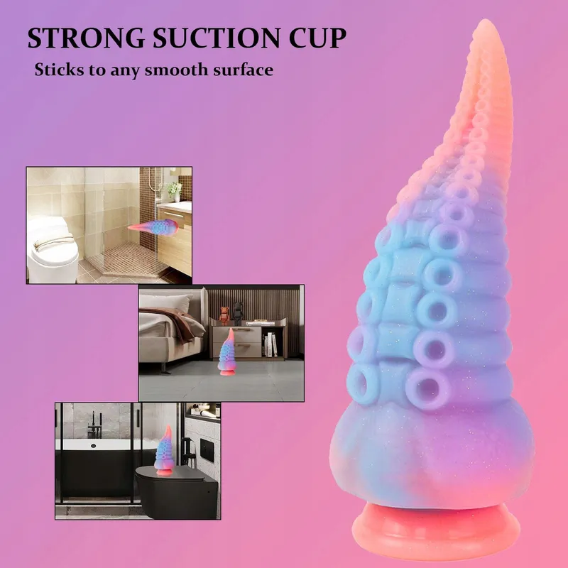 OSMIORNICA Realistische Siliconen Dildo 8.3 Inch Lichtgevend Tentakel — foto 6