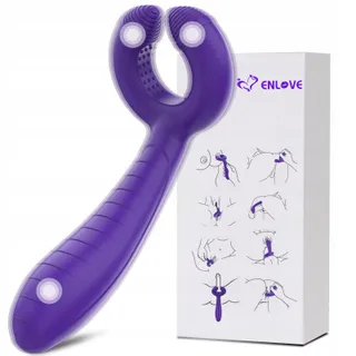 ENLOVE Siliconen Vibrator 3-in-1 7 Standen Klitoris G-Punt Anaal Prostaat