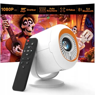 MINI BEAMER Projector 1080P WiFi Bluetooth HiFi Slaapkamer